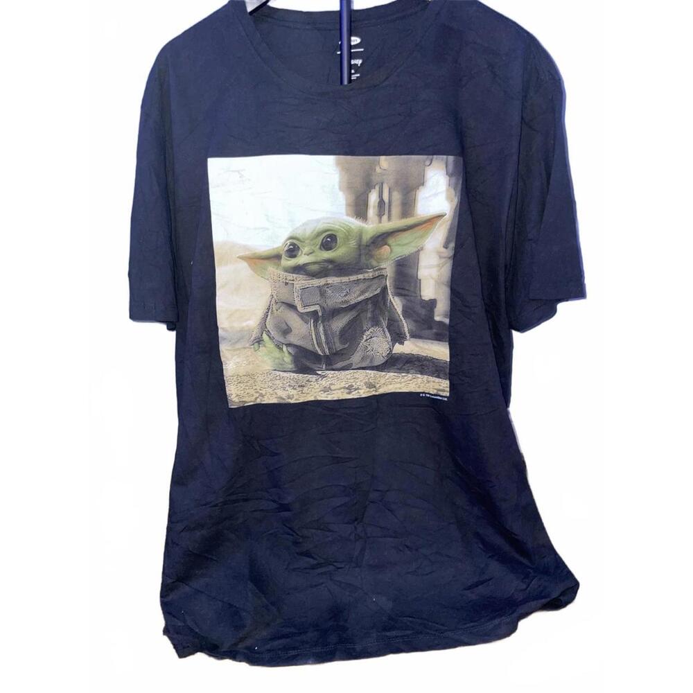 OLD NAVY Disney Star Wars GROGU, BABY YODA ‎ T-Shirt Men’s Size XXLARGE BLACK